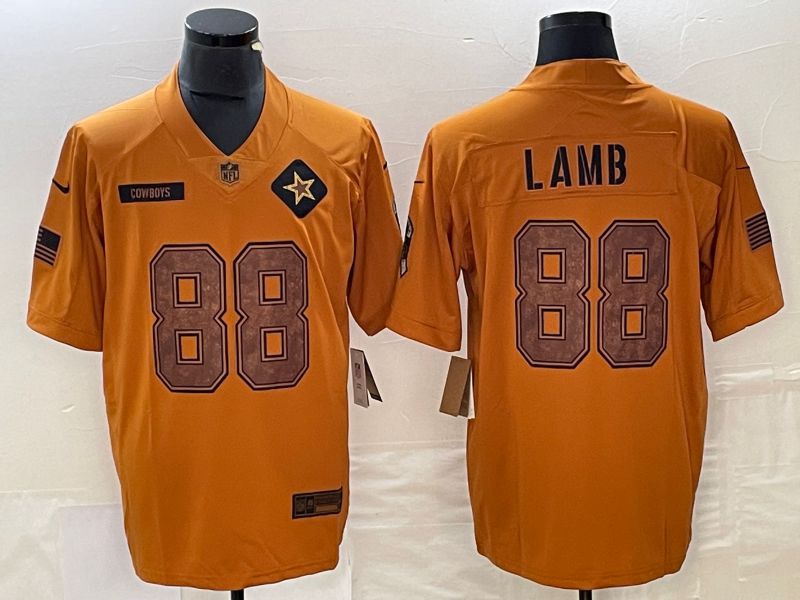 Men Dallas Cowboys #88 Lamb brown Nike 2023 Salute To Service Limited NFL Jersey->dallas cowboys->NFL Jersey